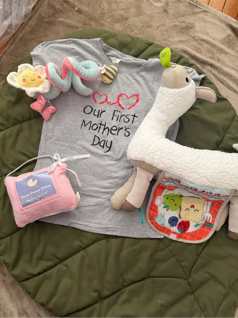 Our First Mother's Day Grey Baby T-Shirt